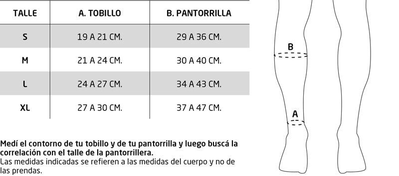 PANTORRILLERA DE COMPRESION WEIS